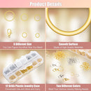 Amrules 1200 Pcs Jump Rings, Jewelry Making Kit, Silver and Gold — 3