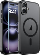 SUPFINE Magnetic for iPhone 16 Plus Case Black — 1