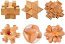 ULT-unite3D Wooden Cube Brain Teaser Puzzle — 3