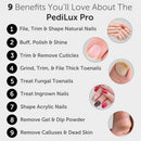 UTILYZE PediLux Pro Professional Manicure Pedicure Kit, Thick Toenail Grinder, Cordless Electric Nail File Drill, Toe Nail for Dremel Tool, Filer, Sander, Remove Callus for Humans, Men, Women, Seniors — 3