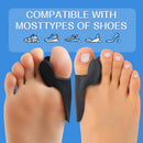 Promifun Bunion Cushion Protector, 10 Packs of Bunion Corrector Pads with Separator for Big Toe, Gel Shield for Foot Pain Relief, Calluses, Corns - Black — 5