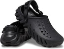 Crocs Unisex-Adult Echo Clog | 12 Women/10 Men | Black — 7