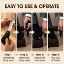 Metal Shoe Horn, 3.94 Inch Mini Travel Shoehorn with Leather Case — 5