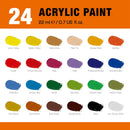 24 Colors Professional Acrylic Paint Set, Artist Paint Supplies — 5