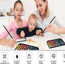 GETHPEN 48 Colors Watercolor Paint Set with 4 Brushes Pen, Travel Design | Black — 8