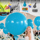 Light Blue Balloons 9pcs 36 Inch Extra Large Big Jumbo Giant Baby Sky Aqua Blue Balloons for Graduation Baby Shower Gender Reveal Weddings Birthday Party Decorations | 36inch（Giant） | D08-light Blue — 3