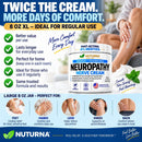 Neuroturna Nerve Relief Cream - Premium Nerve Cream 3X Action for Targeted Relief and Soothing Nerve Comfort - Maximum Strength with 4% Menthol, MSM for Feet Hands Legs Toes & Back - 8 Oz — 5