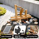 Bamboo Fountain with Pump & Solar Powered， Japanese Rocking Fountains Kit