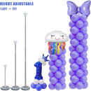 Balloon Column Stand Kit Set of 2, 7ft Height Adjustable Balloon Arch Kit, Metal Telescopic Pillar Balloon Stand, Birthday Party, Graduation, Wedding Christmas Decorations — 2