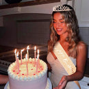 CIEHER 19th Birthday Crown and Sash for Girls, It's My 19 Bday Sash, 19th Birthday Decorations Rose Gold | 19th Bithday — 4