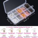 Earring Hooks, Audab 1400pcs Making Kit with 200pcs Ear Ring 1000pcs Jump Rings, Backs and Jewelry Pliers for… — 6