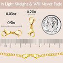 OHINGLT Double Lobster Clasp Necklace Extender Connector Bracelet Extension, Gold and Silver Lobster Claw Clasps for… — 3