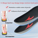 Shoe Insoles, Comfort Thin Lightweight Shock Absorption and Cushion Soles - Black — 3