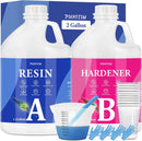 Epoxy Resin 2 Gallon Crystal Clear Epoxy Resin Kit DIY 1:1 Ratio — 1
