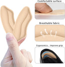 8-Pairs Heel Grips Liner Cushions Inserts for Loose Shoes, Heel Pads Snugs for Shoe Too Big Men Women, Filler Improved Shoe Fit and Comfort (16 Packs) (Black+Pale Apricot) 3