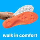 4D Steppers Insoles for Men & Women - Memory Foam Soles Massage Shoe Inserts - Trim to Fit Cloud Insoles for Foot Pain Fatigue Relief (Orange, L) — 5