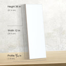 PHOENIX 12x36 Inch 3 Pack Artist Canvas - Large Skinny Stretched Canvases for Painting - 3/4 Inch Profile, 100% Cotton 11 Oz. Gesso Primed White Blank Professional Canvas Oil & Acrylic Paints | Traditional | 12"x36" — 2