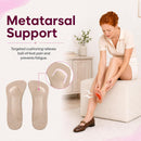 3/4 Leather Arch & Metatarsal Support Insoles, Beige, 4 Pair, M 3