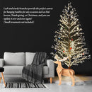 6FT Lighted Birch Tree with 1300 LED Lights, Twinkle Light Brown Christmas Tree with Timer IP44 Waterproof for Indoor Outdoor Festival Wedding Party Christmas Decorations — 3