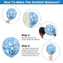 Blue Silver Balloons for Boys, 60PCS Thick Retirement Birthday Balloon Men | Navy Blue Silver — 7
