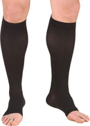 Truform 20-30 mmHg Compression Stockings for Men and Women, Knee High Length, Open Toe | Black | X-Large (1 Pair) | Aloe Infused Knit — 5