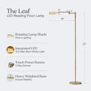 Brightech Leaf Pharmacy LED Reading Lamp, Dimmable Floor Lamp with Easy Rotation over Chair or Desk for Living Rooms… — 4