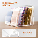 BEYGORM Acrylic Mail Holder, 5 Compartments Multifunction Desk Organizer — 5