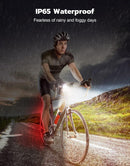 Zewdov Bike Lights for Night Riding, Rechargeable Bike Taillight | Black | 2 SET — 7