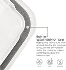 IRIS USA 6-Pack 19 Qt Storage Bins with Gasket Lids, Clear/Black — 5