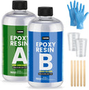 TAKIMO 32OZ Crystal Clear Epoxy Resin Kit, 1:1 Self-Leveling, Bubble Free — 1