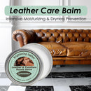 Furniture Salve for Leather & Wood with Boar Bristle Brush, All-in-One Leather Conditioner, Wood Polish & Multi-Surface Restorer for Furniture, Upholstery & Car Vinyl (1) — 2
