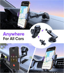 VICSEED 2026 Ultimate Sturdy Car Phone Holder [Upgraded 95+LBS Strongest Suction] Universal Long Arm Cellphone Mount for Car Dashboard Windshield Vent Truck Boat for iPhone 18 17 16 Pro Max & Android | Purple photo 2