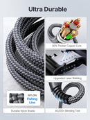USBC to USBC 100W [10ft/2 Pack] USB C to USB C Fast Charging Cable Braided C to C Charger Cord for MacBook Pro/Air, iPhone 17 16 15 Pro Plus,iPad Pro,Samsung Galaxy S26 S25 Ultra S24,Pixel,PS5,Switch 6