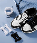 Sechunk | Flat Cotton Shoelace set of 2 pairs Various colors Multiple lengths | White Black — 3