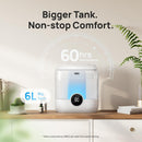 Brand DREO 6L Humidifiers for Bedroom, 60H Runtime, 28 dB Quiet, HM524