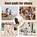 8 Pairs Heel Pads for Shoes, Adhesive Heel Grips for Womens Men, Shoe Filler Inserts for Too Big, Heel Protectors for Heel Pain, Heel Grippers for Loose Shoes, Shoe Size Reducer (Black) - Black | 8 Pairs — 6