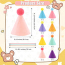CANREVEL Mini Party Hats for Stuffed Animals Headwear, Birthday Hats | Felt - 8 Pcs — 3