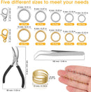 Anezus Jump Rings for Jewelry Making Supplies and Necklace Repair with Jump Ring Pliers and Open Jump Ring(1200Pcs… — 2