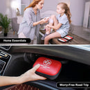 Mini First Aid Kit - 150 Piece Small Waterproof EVA Hard Shell Case | Black | 6.4" x 4.9" x 2.7" — 6