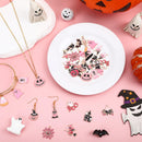 MARFOREVER 40 Pcs/20 Pairs Pink Halloween Charms for Jewelry Making — 5