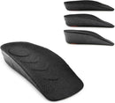 Height Increase Insoles, 3 Pairs Combo for Men & Women, Invisible Height Boost Inserts, Shock Absorbing Arch Support, Breathable Comfortable Elevator Insoles for Sneakers, Boots, Dress Shoes,Black — 1