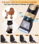 Petsaunter Dog Clippers for Grooming, 4-Speed & LCD, Low Noise Electric…