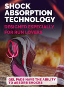 CRUVHEAL Running Gel Insoles - Athletic Shock Absorbing Insert (M) - Purple — 3