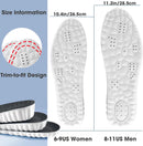 Height Increase Insoles Heel Lifts for Men and Women,Comfort Shoes Elevator,Memory Foam Cushion Shoe Insoles for Foot Pain Relief (Black-White, 1.4IN-US Men 8-11) — 2