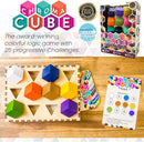 Project Genius: Chroma Cube, A Colorful Logic Puzzle, 12 Colorful Wood Blocks, 25 Brainteaser Cards, Puzzle, Great Gift, 1 Player Game Logic — 3