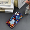 Case for iPhone 16,Scratch Resistant Hybrid Double Layer Hard Shell，Halloween Colored Glass Witch Ghost — 5