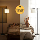 Ambimall 60" Floor Lamp with Remote and Stepless Dimmable Bulb, Black Pole — 5