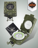 AOFAR AF-4074 Military Compass for Hiking,Lensatic Sighting Waterproof,Durable,Inclinometer for Camping,Boy Scount,Geology Activities Boating | Camouflage — 2