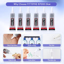 FITTDYHE 6PCS Jewelry Glue - 15ML/0.5fl oz Clear DIY Craft Glue for Rhinestones, Waterproof Strong Bond Adhesive for… — 4