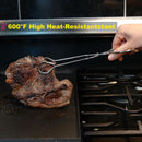 Hiash 9 Inch Heavy Duty Stainless Steel Kitchen Tongs For Cooking — 3
